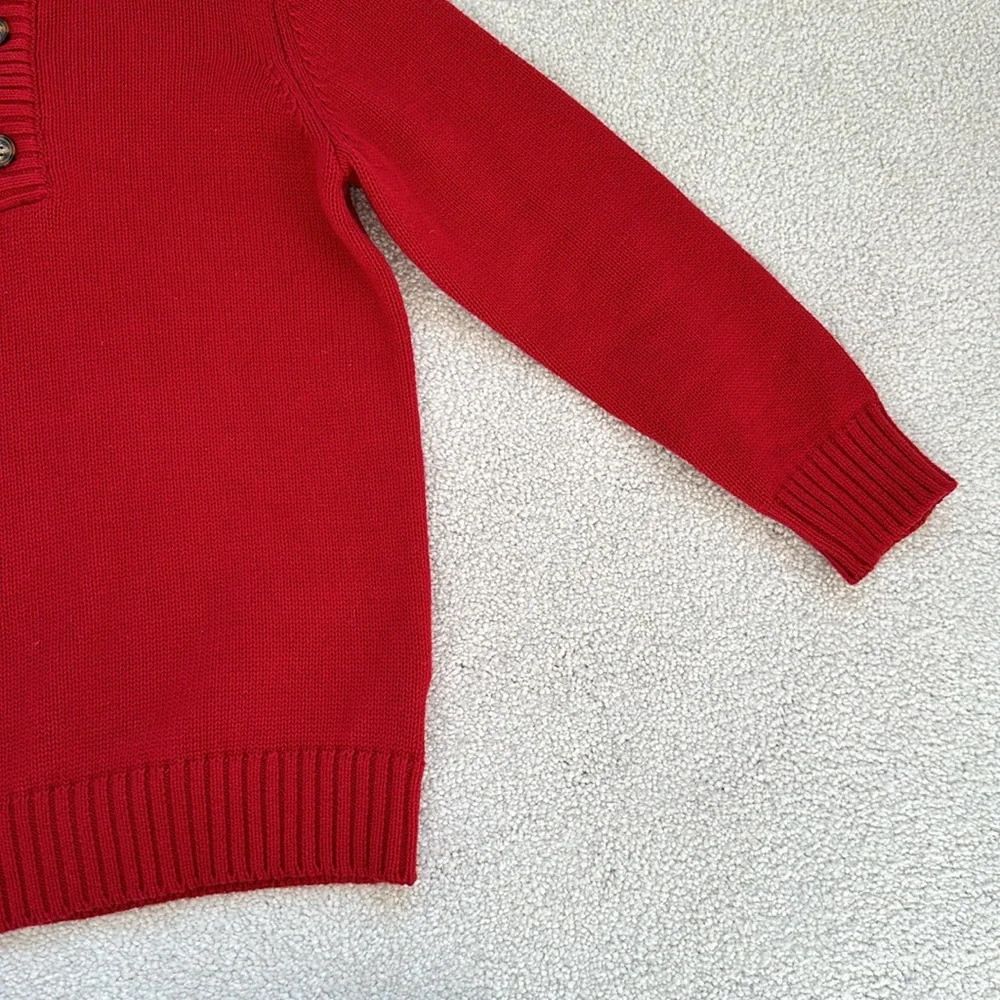 Carter's Red Sweater with Polo Button Collar
